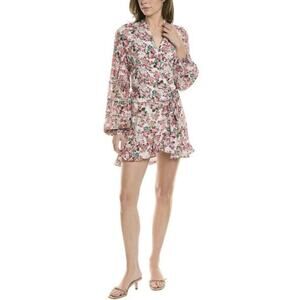 Rococo Sand Vie Floral Wrap Mini Dress